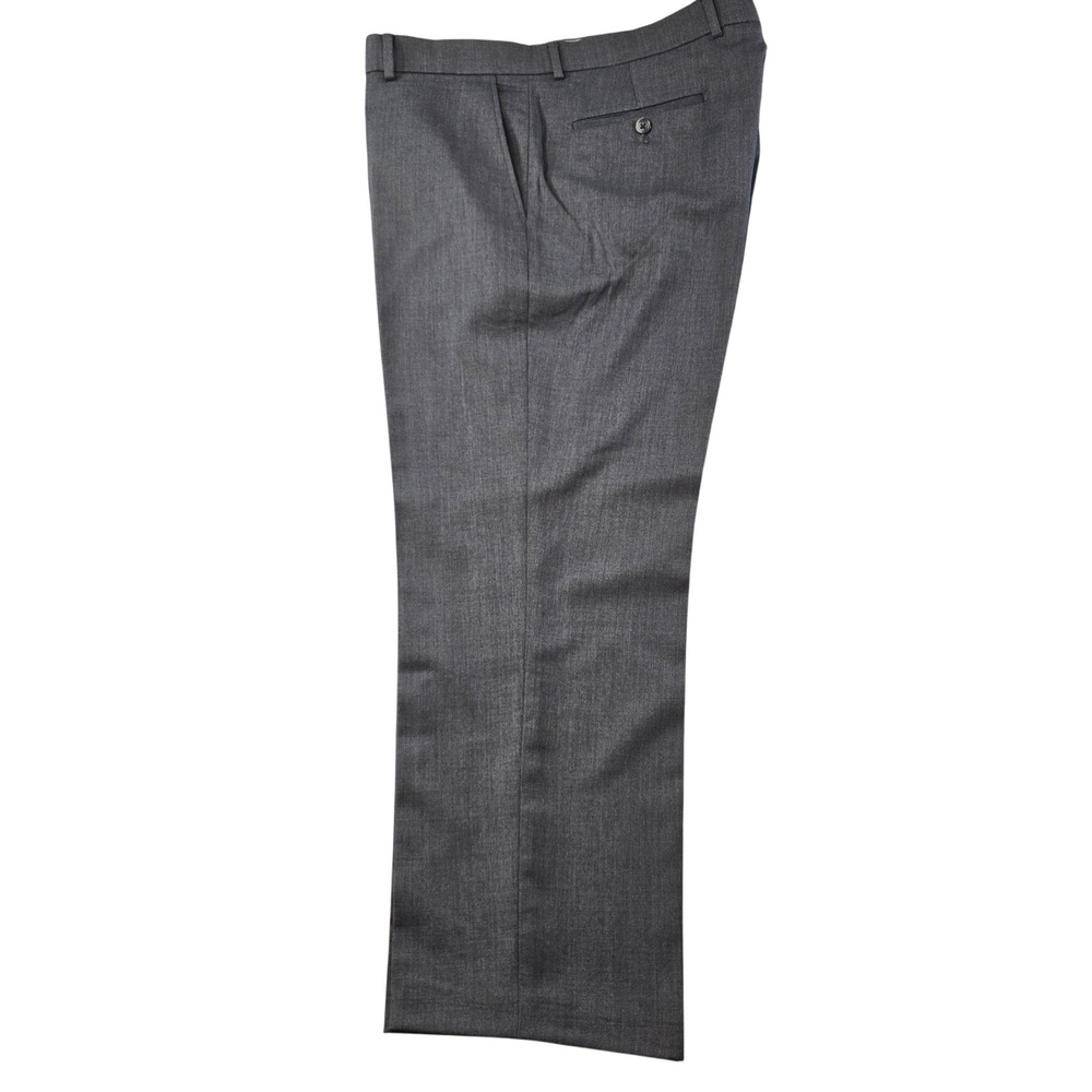 Ballin Pants Mens 38x28 Gray Dress Pants Wool Flannel Pleated Comfort-EZE